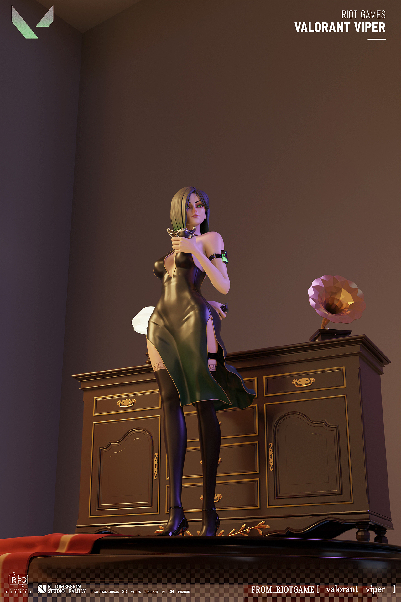 瓦罗兰特蝰蛇同人模型