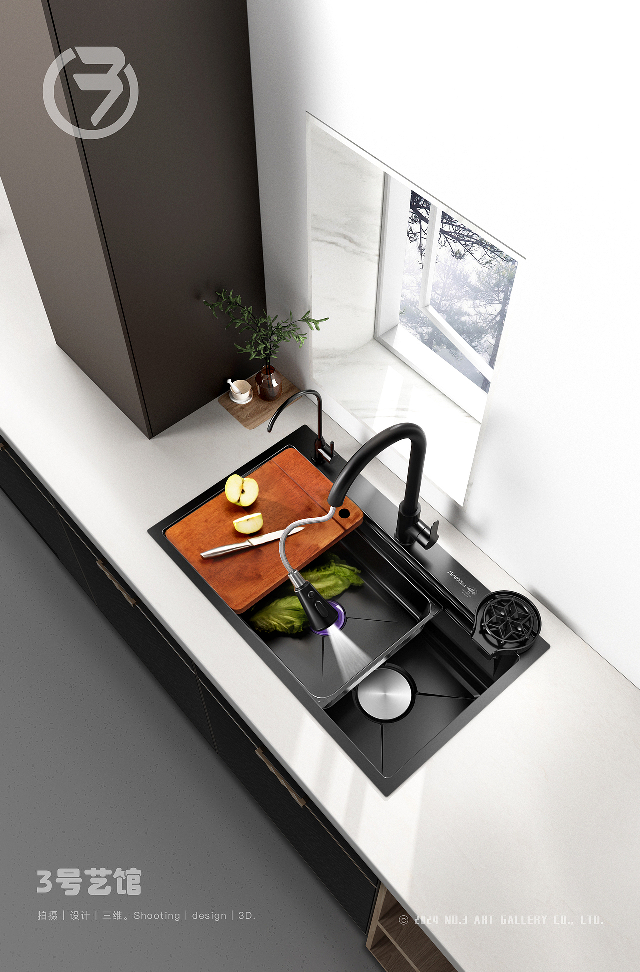 容桂3D产品建模，顺德五金件水槽三维渲染，详情页设计（图ZMzY5OTgxNTY0） - 产品 - 站酷设计师3号艺馆_设计摄影原创素材 - 站酷ZCOOL