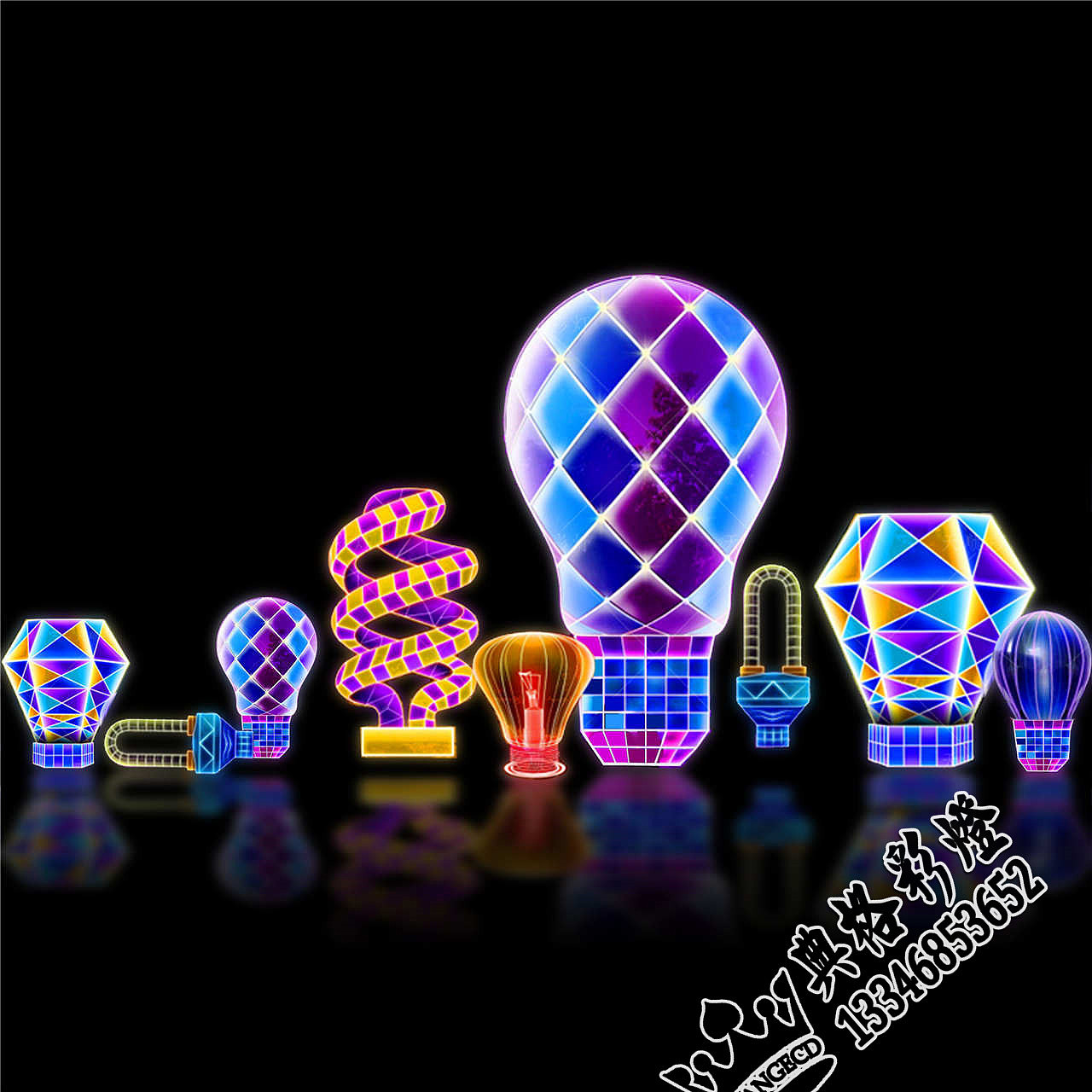 2023兔年彩灯设计（图ZMzE5MDcwMDI4） - 产品摄影 - 站酷设计师彩灯设计制作原创素材 - 站酷ZCOOL