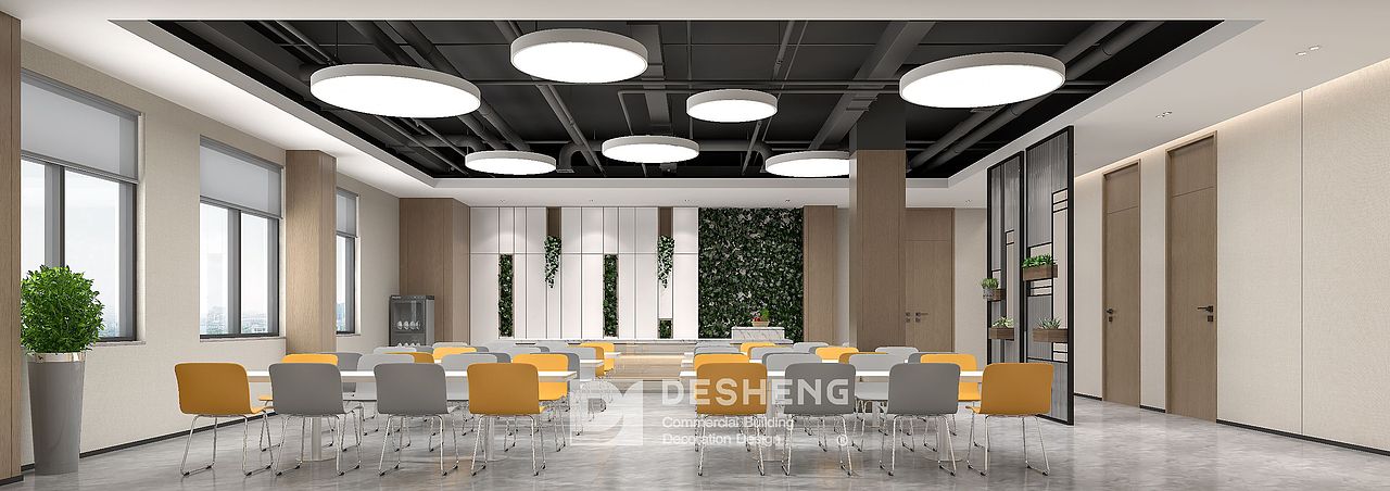 德盛装饰办公室装修案例-朗盈科技