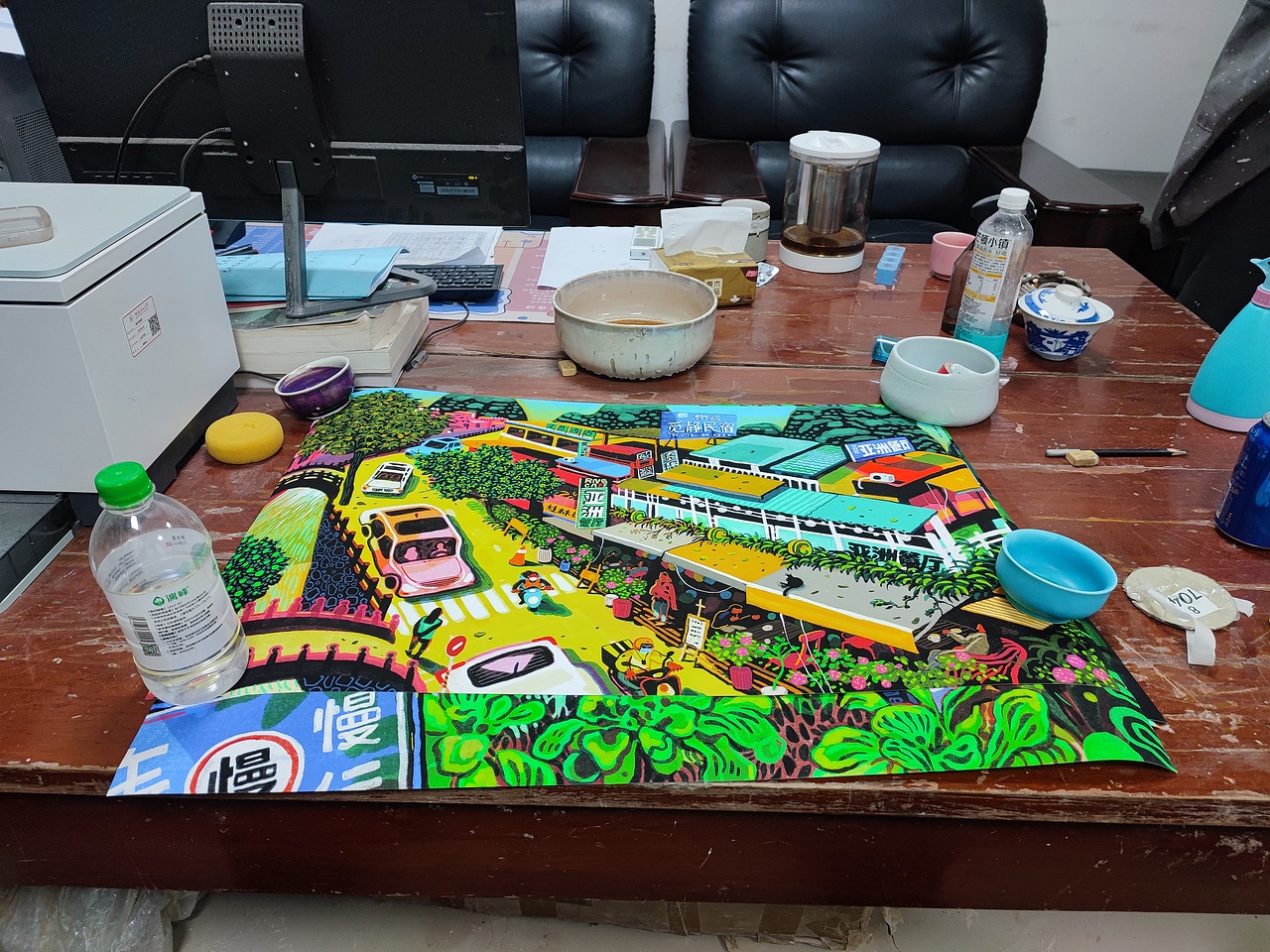 打印出来看看效果