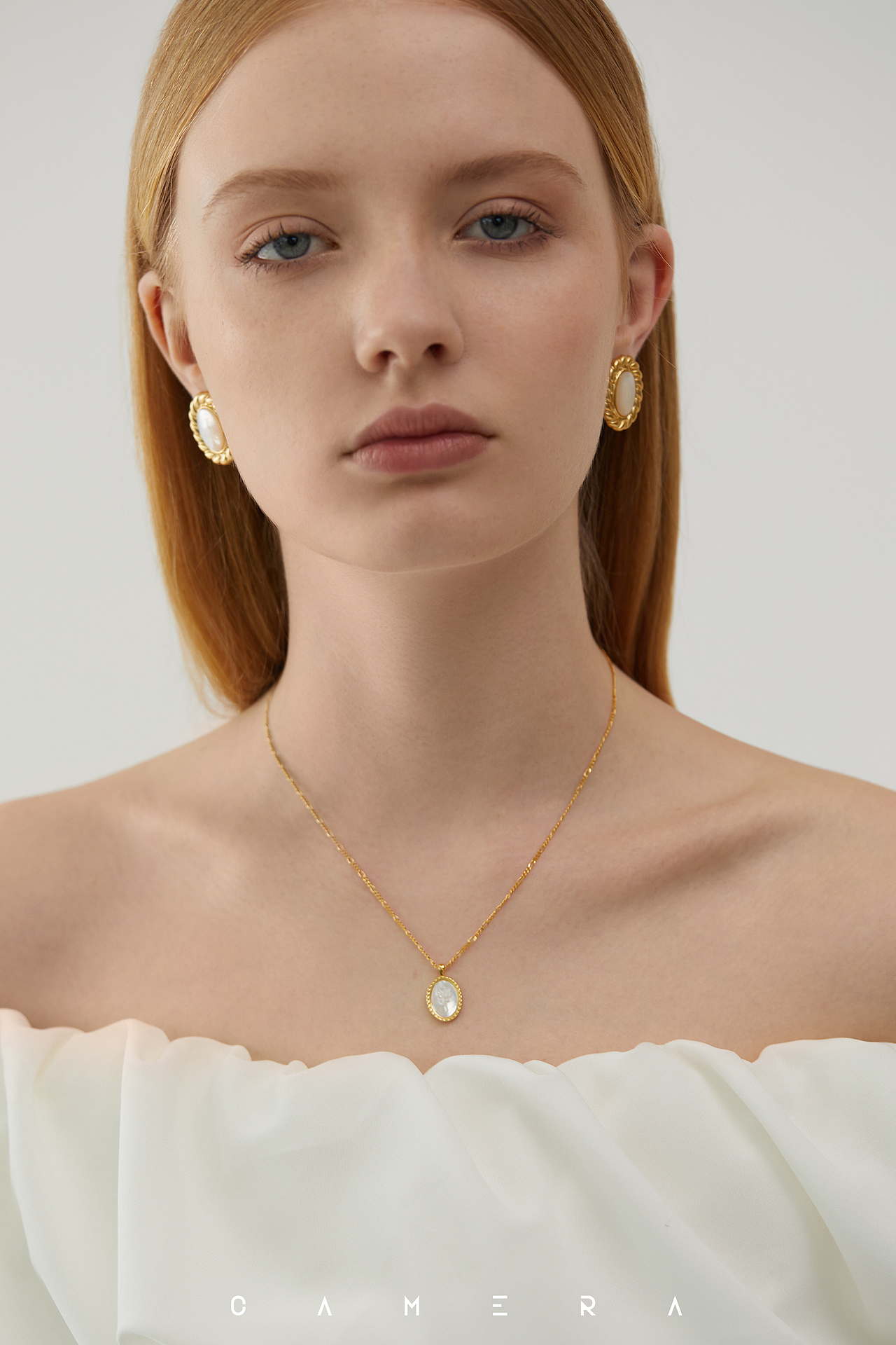 helas电商品牌 | 珍珠项链模特拍照