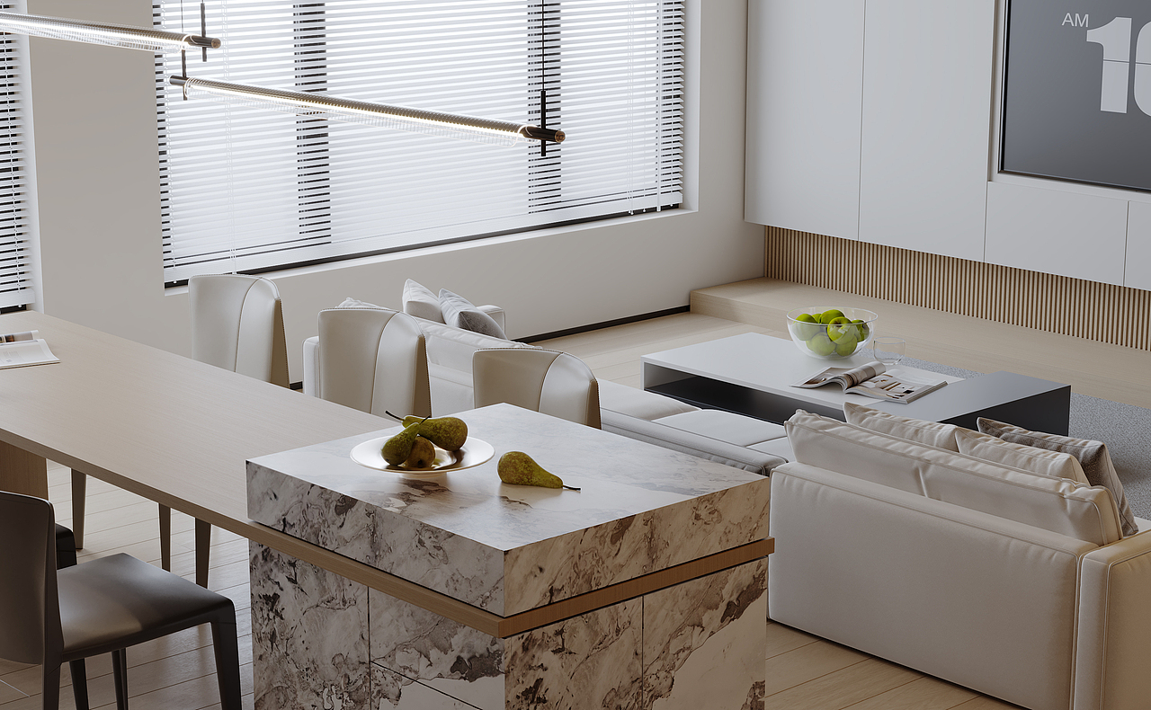 现代公寓-CR渲染