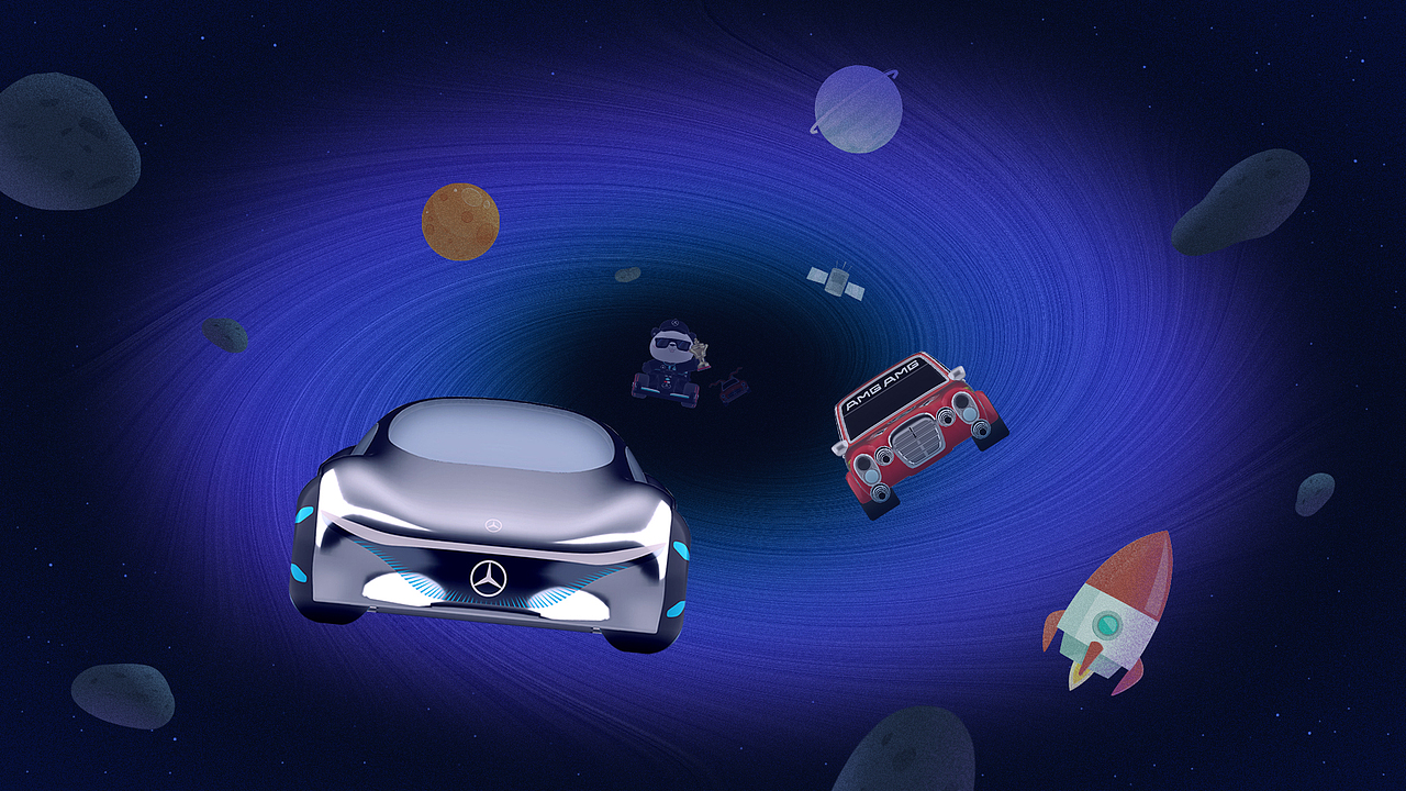 mg动画-奔驰盲盒动画