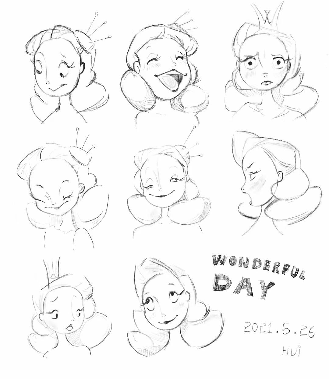 【插画练习】那些年我画过的画（图ZMzMwODcyOTE2） - 儿童插画 - 站酷设计师吴卓慧原创素材 - 站酷ZCOOL