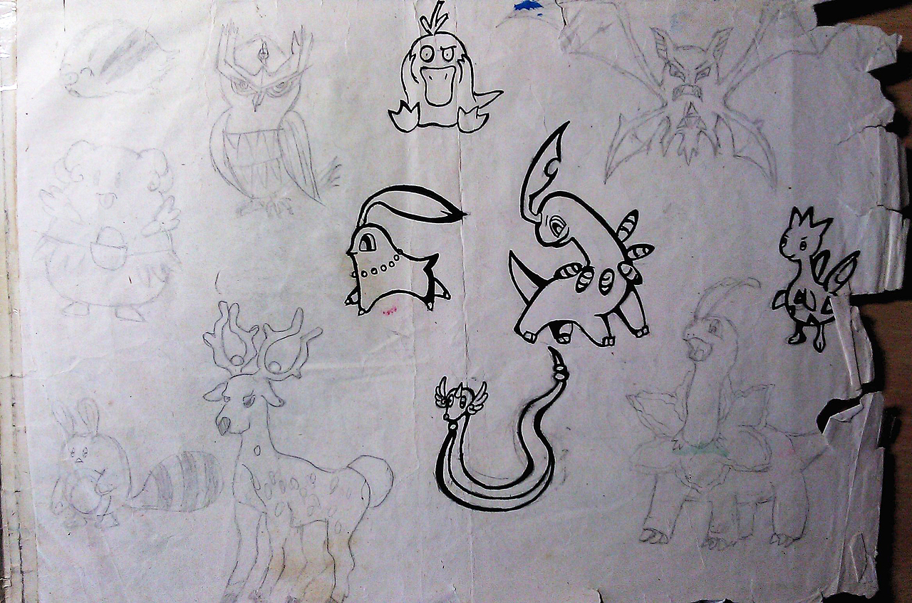 小时候的涂鸦
