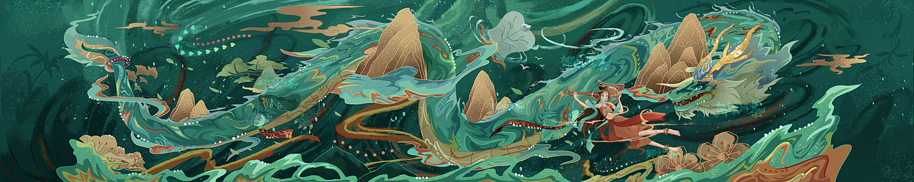 再遇四灵×键帽插画kv