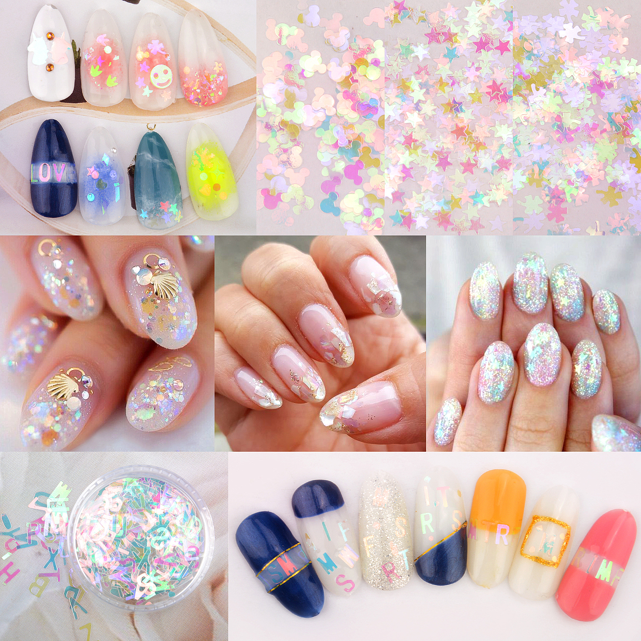 亚马逊主图 美甲 人鱼透明亮片（图ZMzAyODgyODEy） - 修图/后期 - 站酷设计师甄甄_Phoebe原创素材 - 站酷ZCOOL