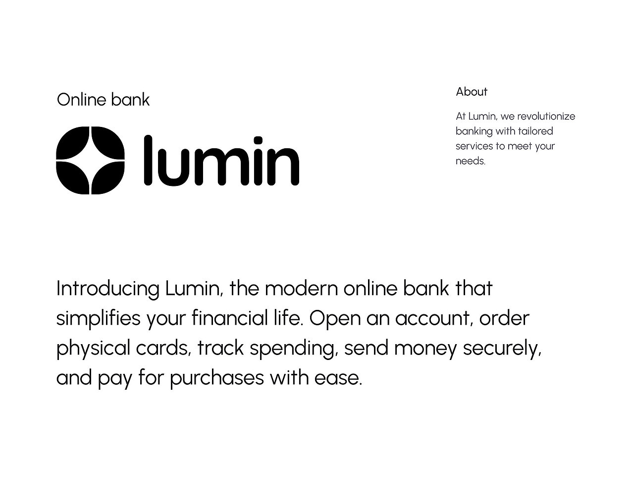 网页设计 - Lumin Online Bank-Saas（图ZMzY4MzIwODE2） - 其他网页 - 站酷设计师极简慕枫原创素材 - 站酷ZCOOL