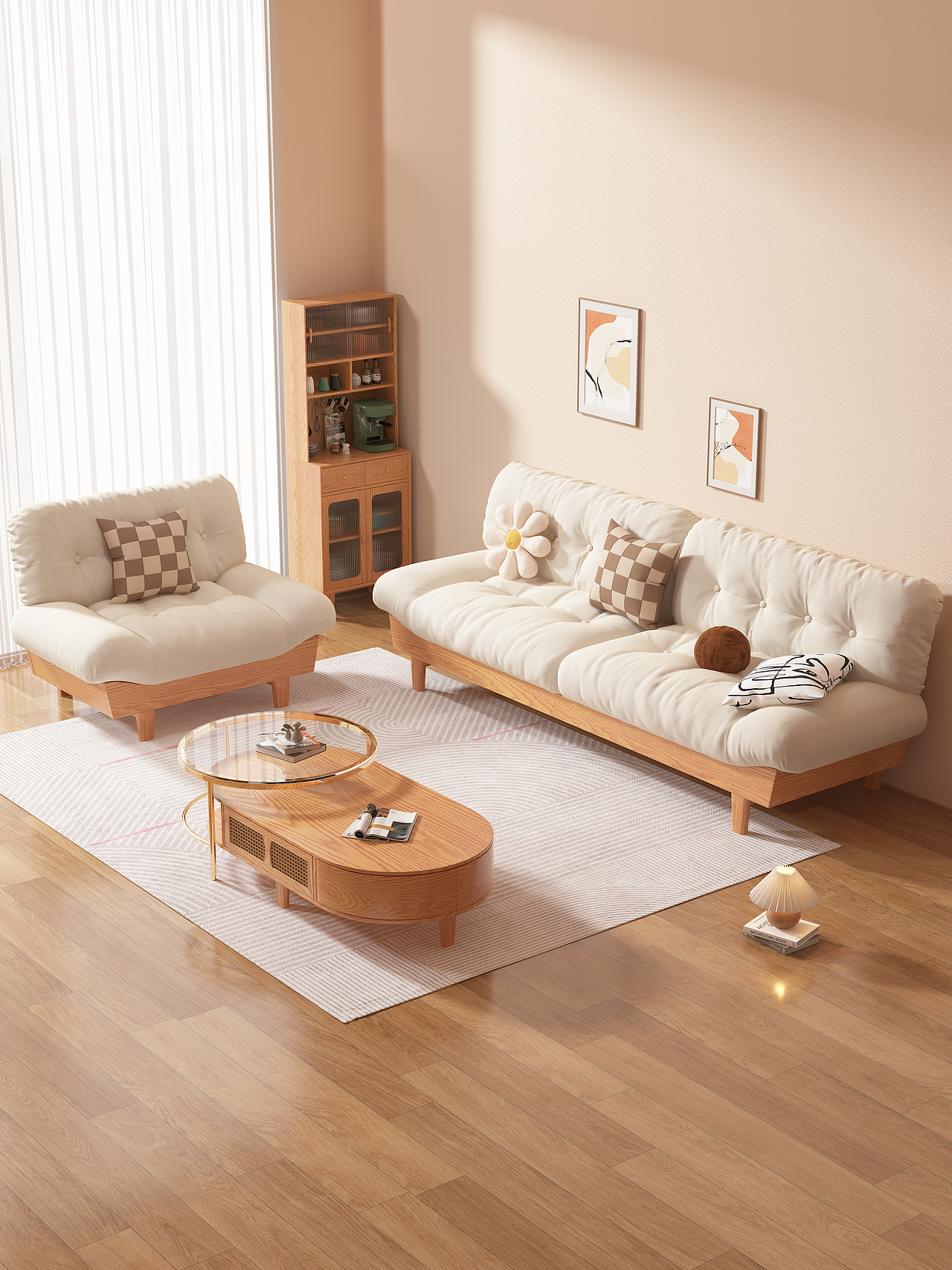 实木云朵沙发（图ZMzI2MTAxODI0） - 产品 - 站酷设计师凡卡非原创素材 - 站酷ZCOOL