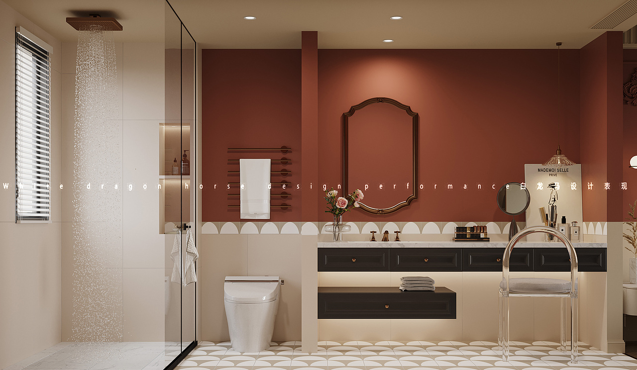 法式客餐厅—白龙马效果图