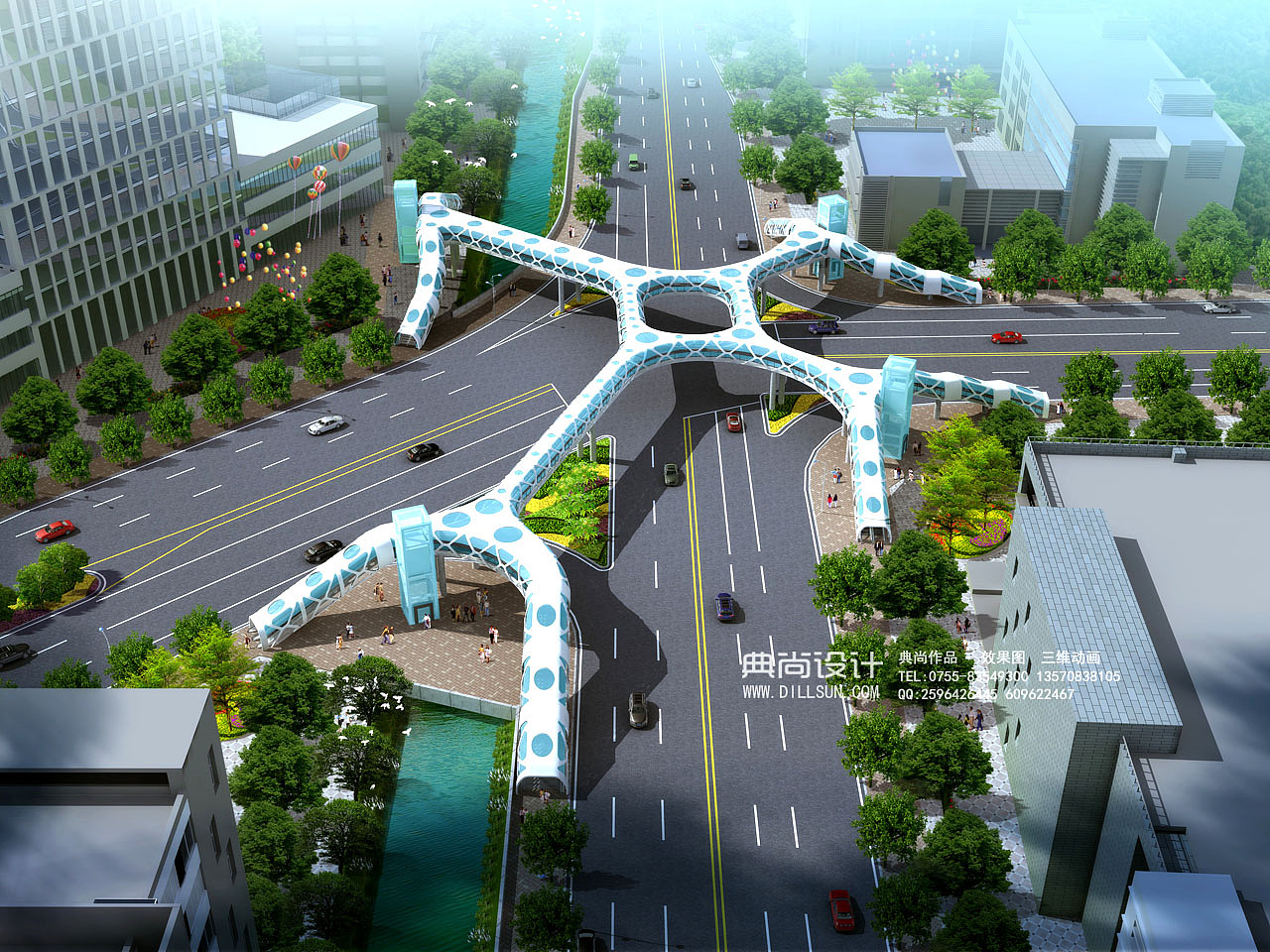 人行天桥效果图1