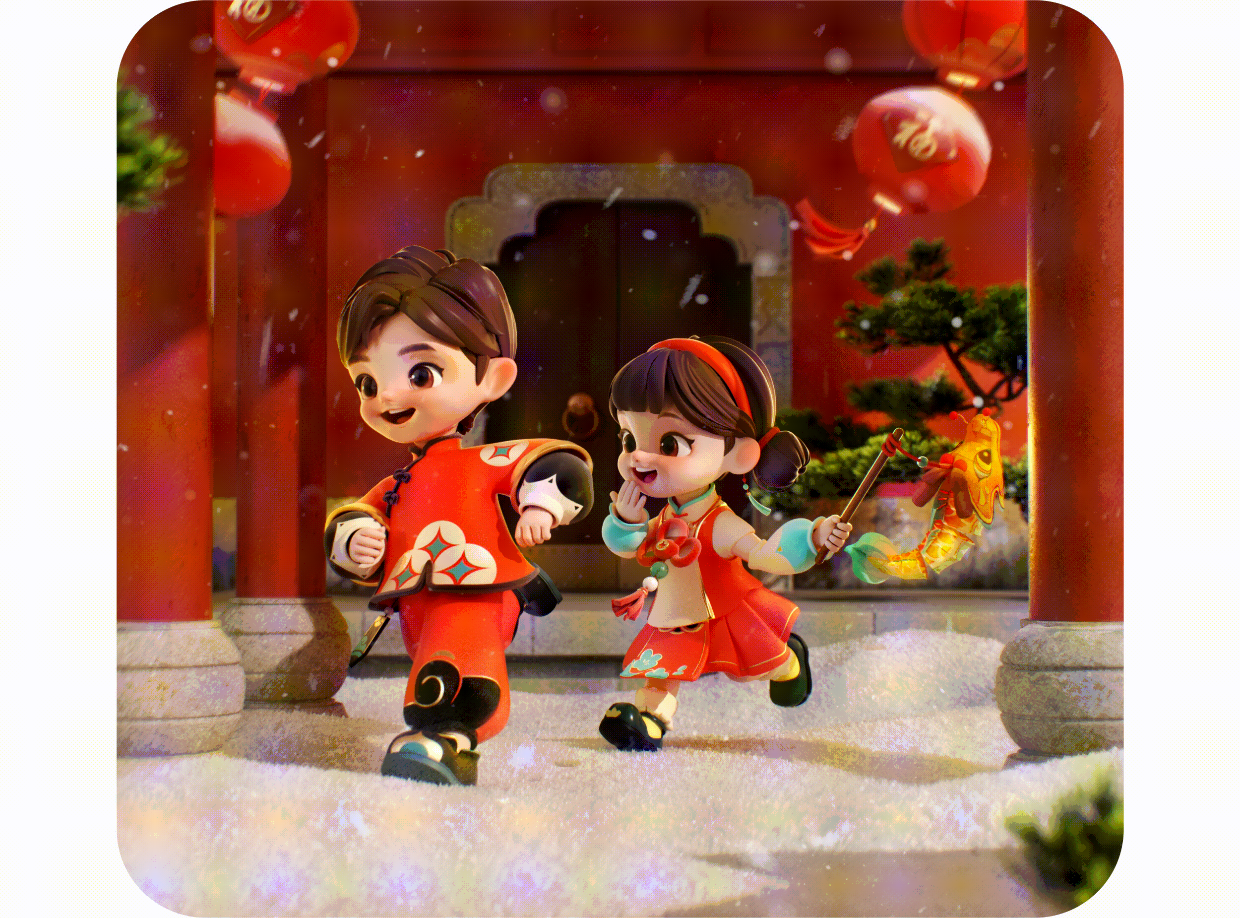 2024支付宝五福 | 视觉设计（图ZMzYyMTI4ODky） - IP形象 - 站酷设计师这不河狸studio原创素材 - 站酷ZCOOL