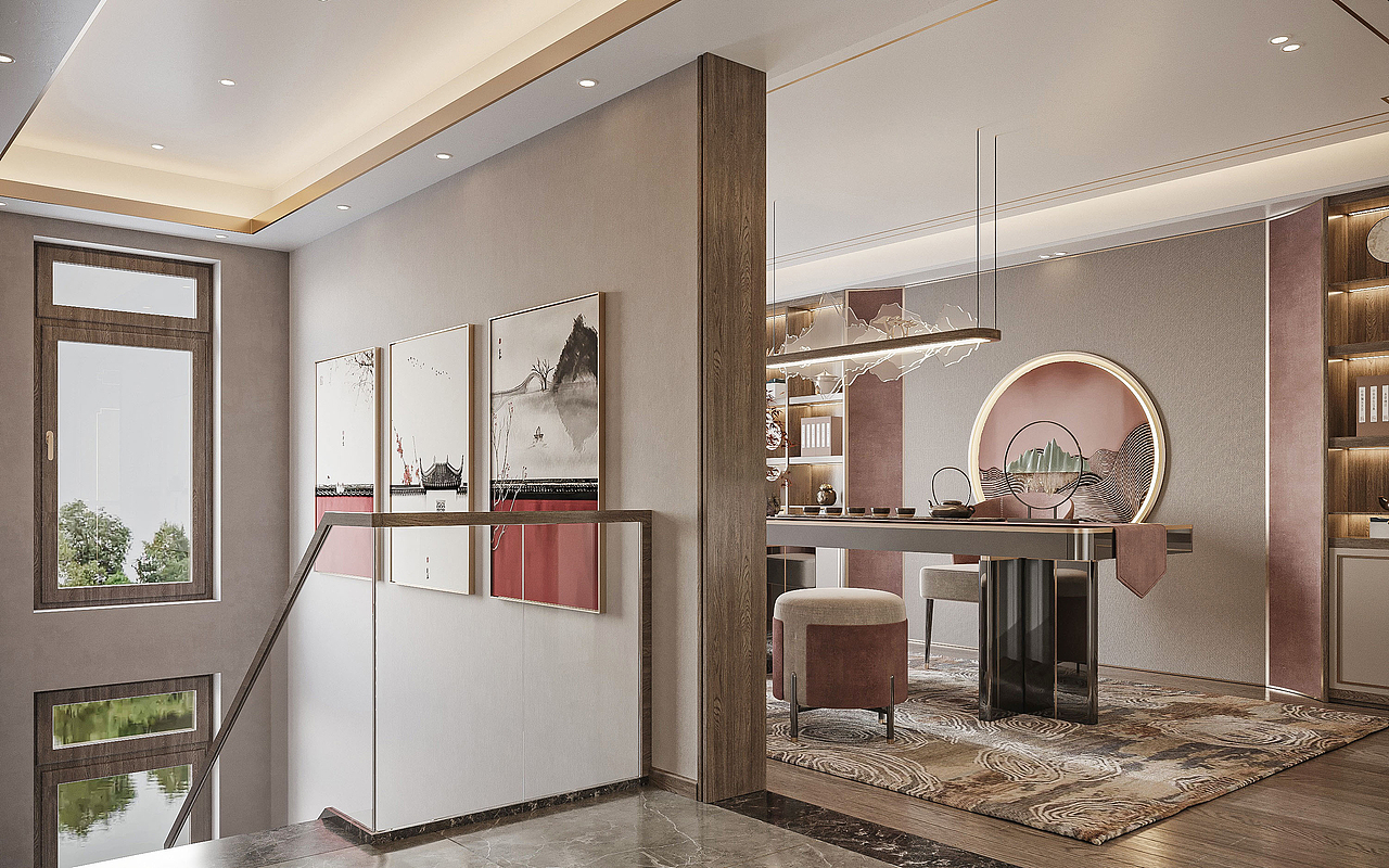  商业写实组 新中式风格