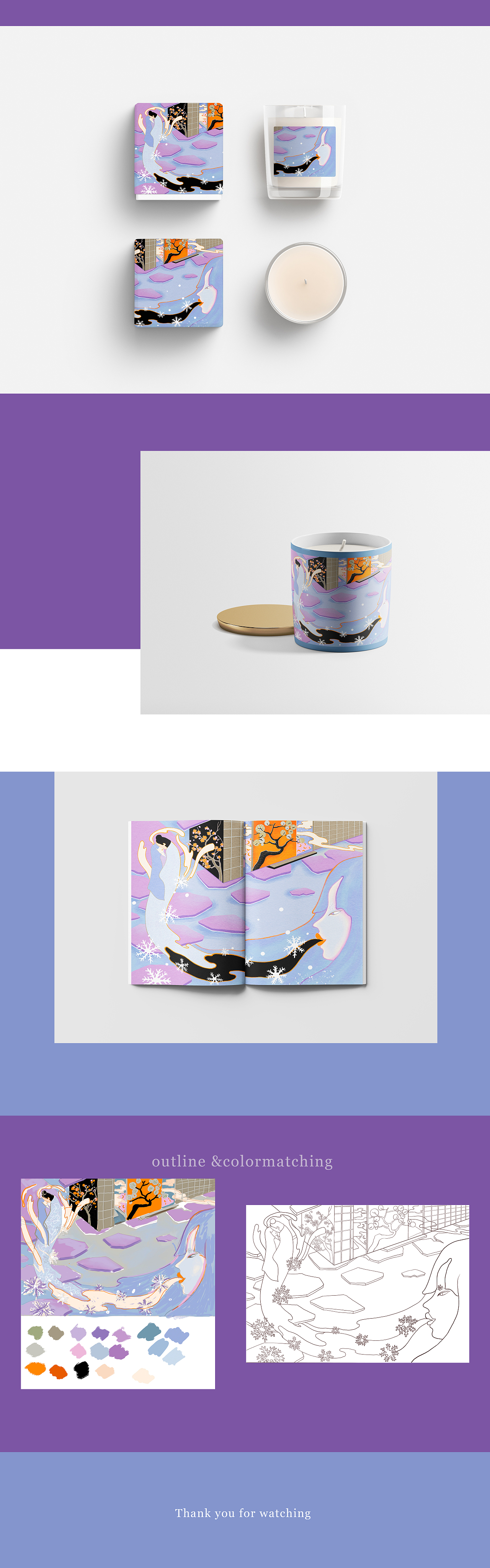 东方民间故事风格插画｜雪女（图ZMzY4NTk3ODQ0） - 商业插画 - 站酷设计师晓涵Leahhan原创素材 - 站酷ZCOOL