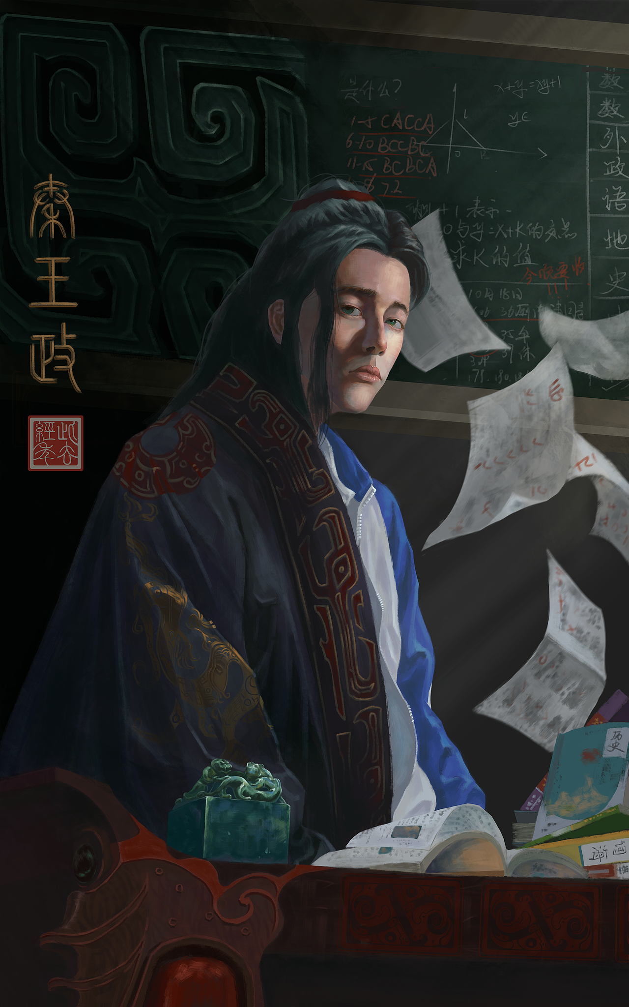 秦王政与嬴政（图ZMzQ3NzA5MDI4） - 创作习作 - 站酷设计师惊鸿时停原创素材 - 站酷ZCOOL