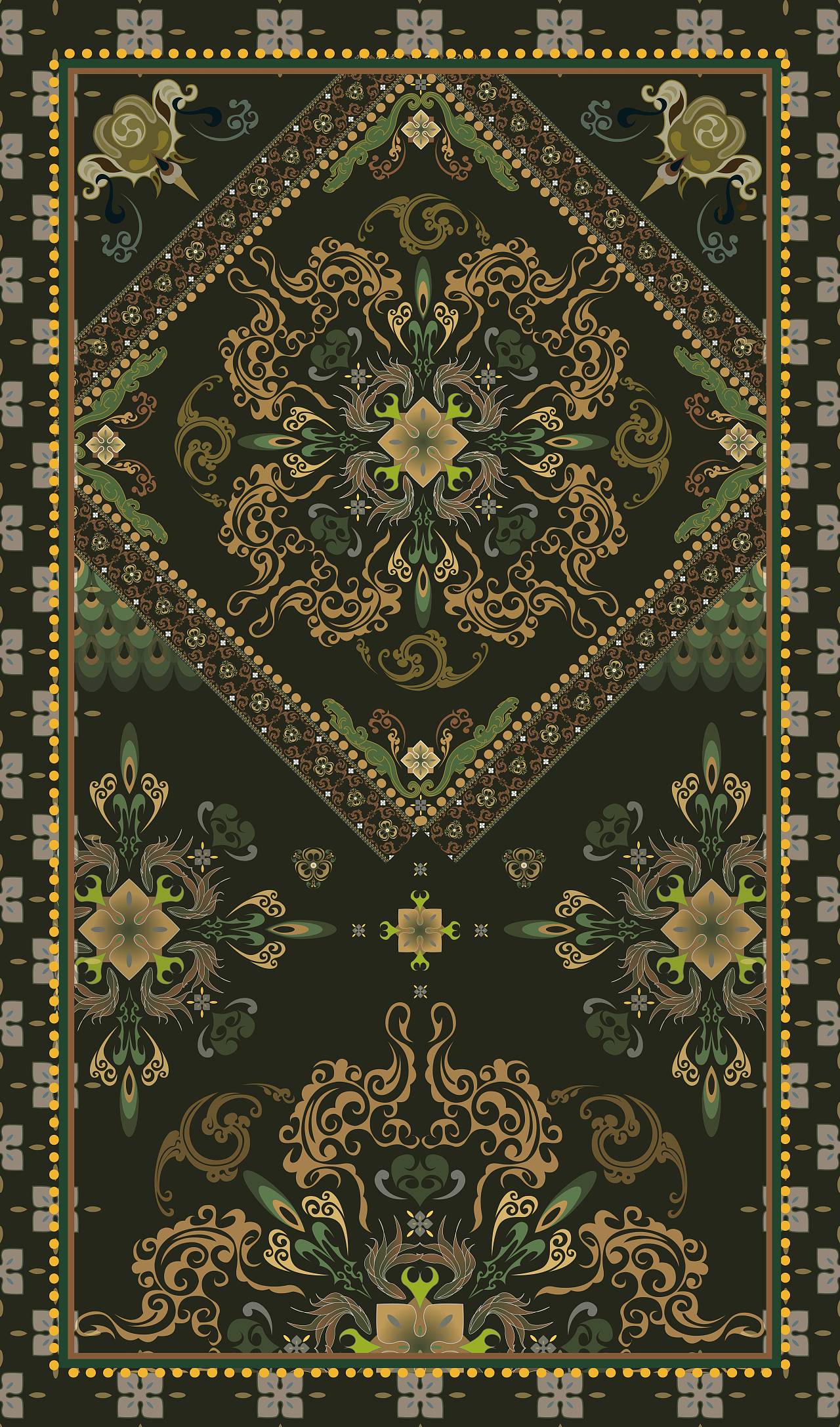 楚纹样·鲲醉楚乡