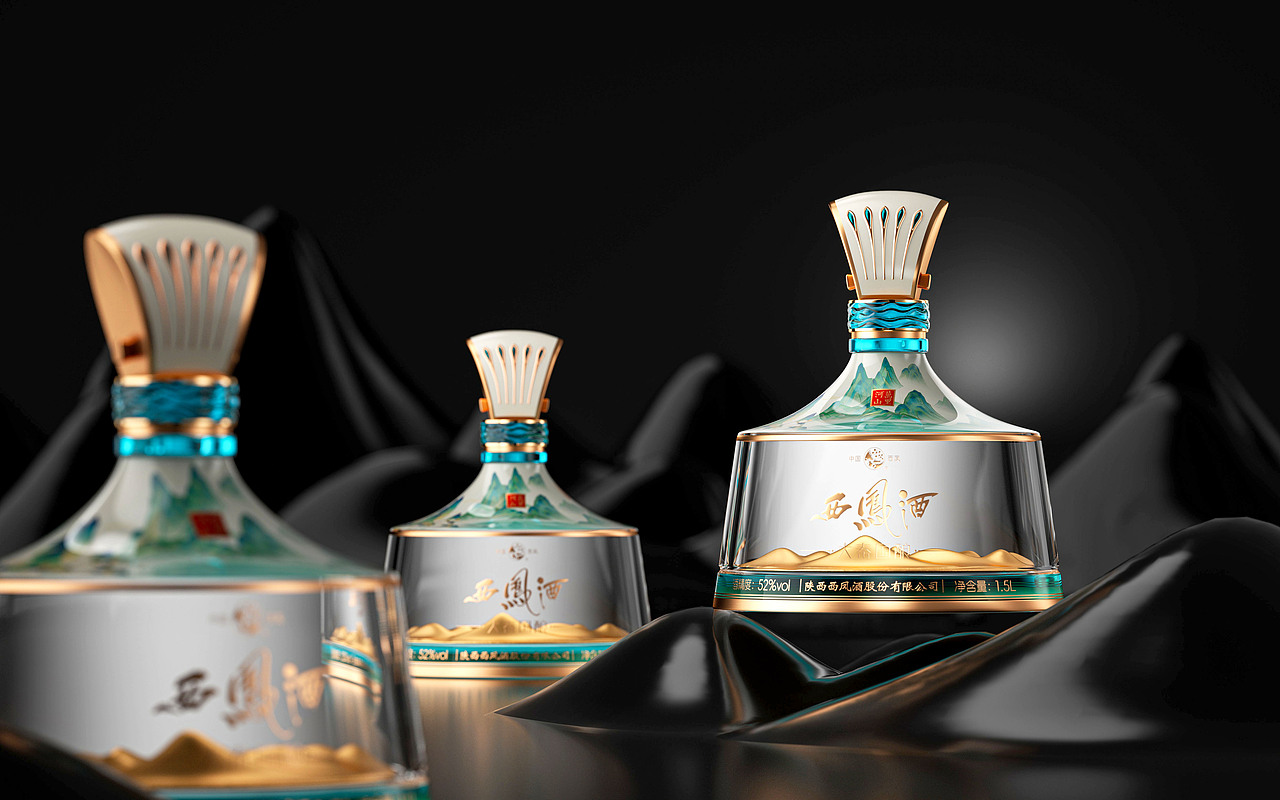 【独特的】白酒类产品渲染案例（二）（图ZMzUxOTc3NTUy） - 产品 - 站酷设计师Ryan_TBB原创素材 - 站酷ZCOOL