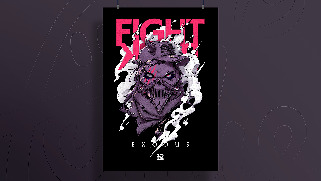 反抗系列插画(Fightback)第一弹:暴乱者&AI神父(图ZMjk3NjIzNjUy) - 新锐潮流插画 - 站酷设计师jellyfishzhi原创素材 - 站酷ZCOOL