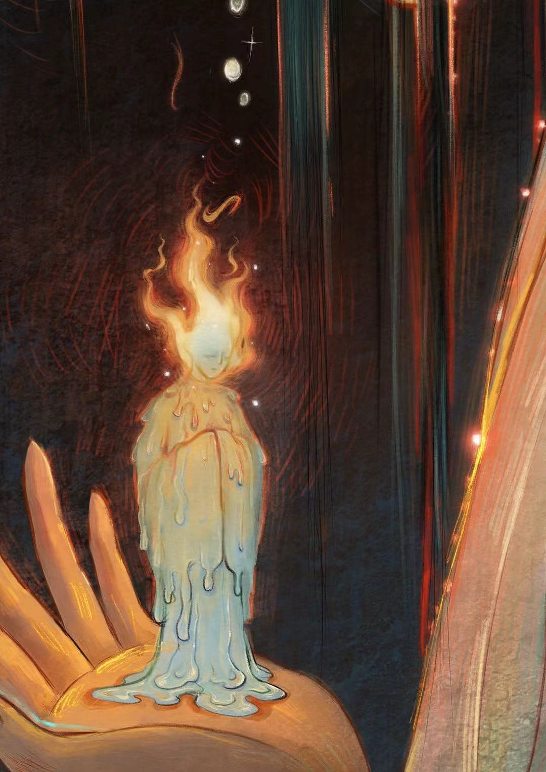 奉献与怜悯-国风插画（图ZMzQ1MTU4MDE2） - 商业插画 - 站酷设计师柒十二凉原创素材 - 站酷ZCOOL