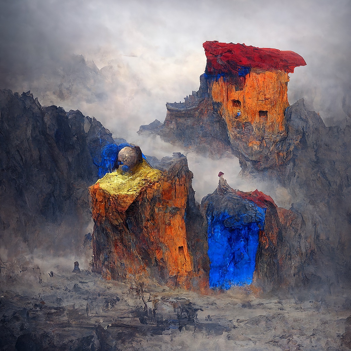 红黄蓝-沧谷云涯12# | 2022 | By Beibang
AI引擎: Disco Diffusion | 致敬Zdzisław Beksińsk<br><br><br><br><br><br><br>