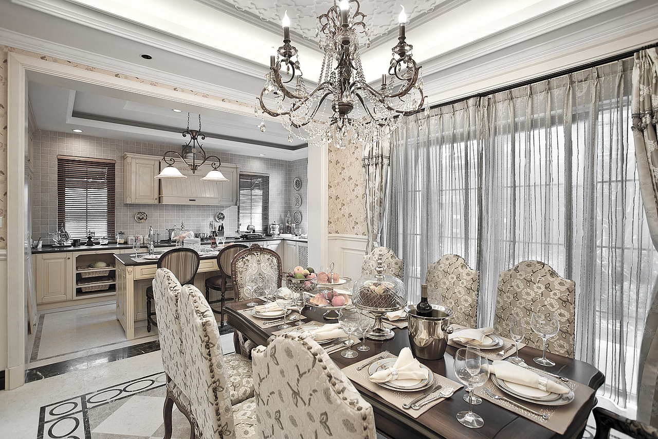 浪漫法式，浑然天成-苏州尚澜湾别墅室内设计（图ZMzA4MDIxNzgw） - 家装设计 - 站酷设计师设计师高龙原创素材 - 站酷ZCOOL