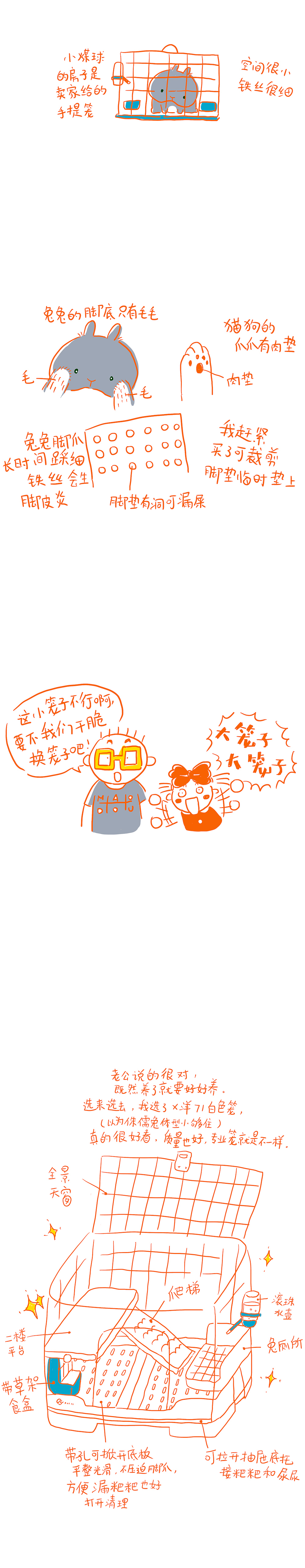 和兔兔在一起的日子——小煤球的故事03 换新房子啦（图ZMzU0ODQxMjI4） - 短篇/格漫 - 站酷设计师呼啦呼啦圈原创素材 - 站酷ZCOOL