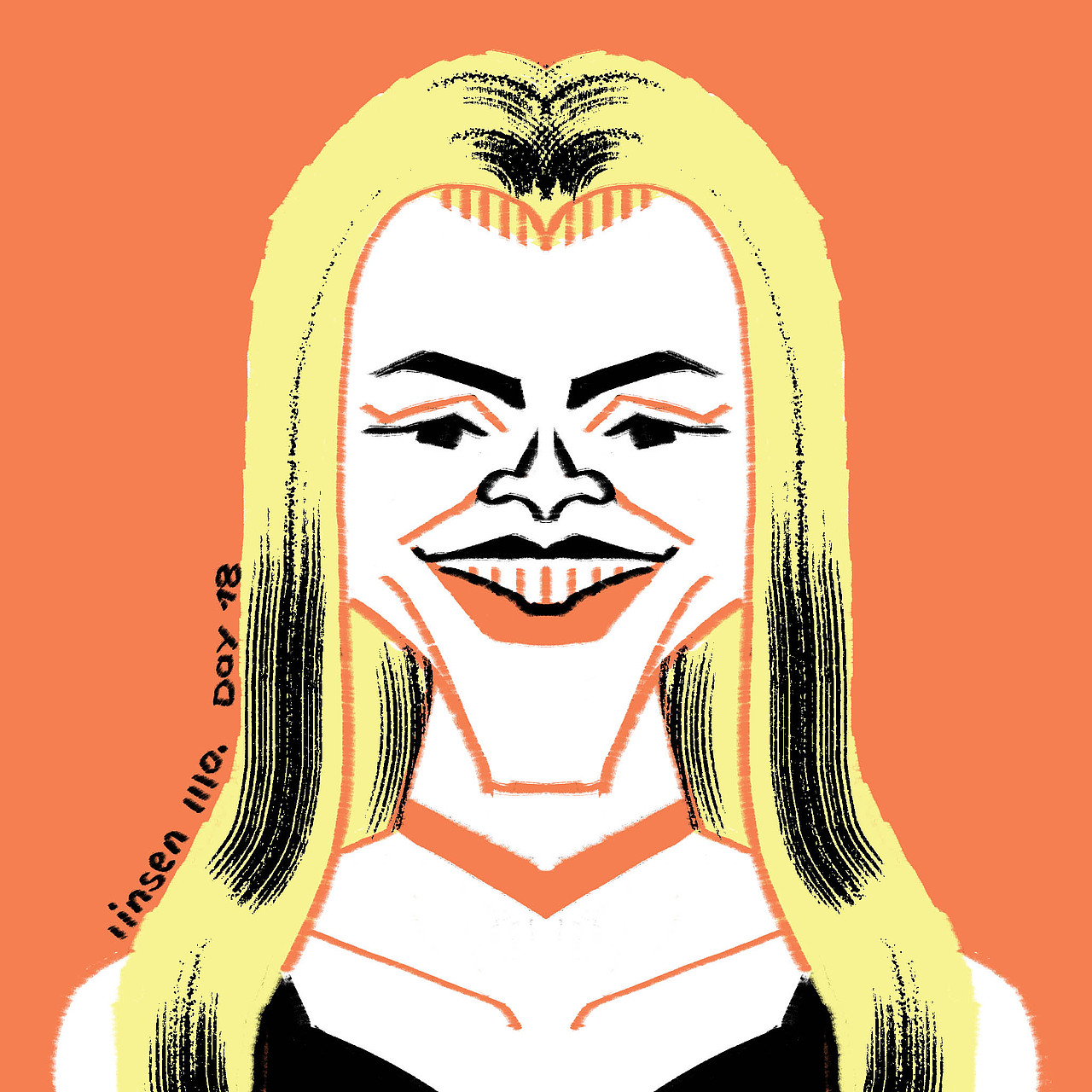 2024年1月肖像插画打卡记录（图ZMzYxNTk0MzU2） - 商业插画 - 站酷设计师林森插画原创素材 - 站酷ZCOOL