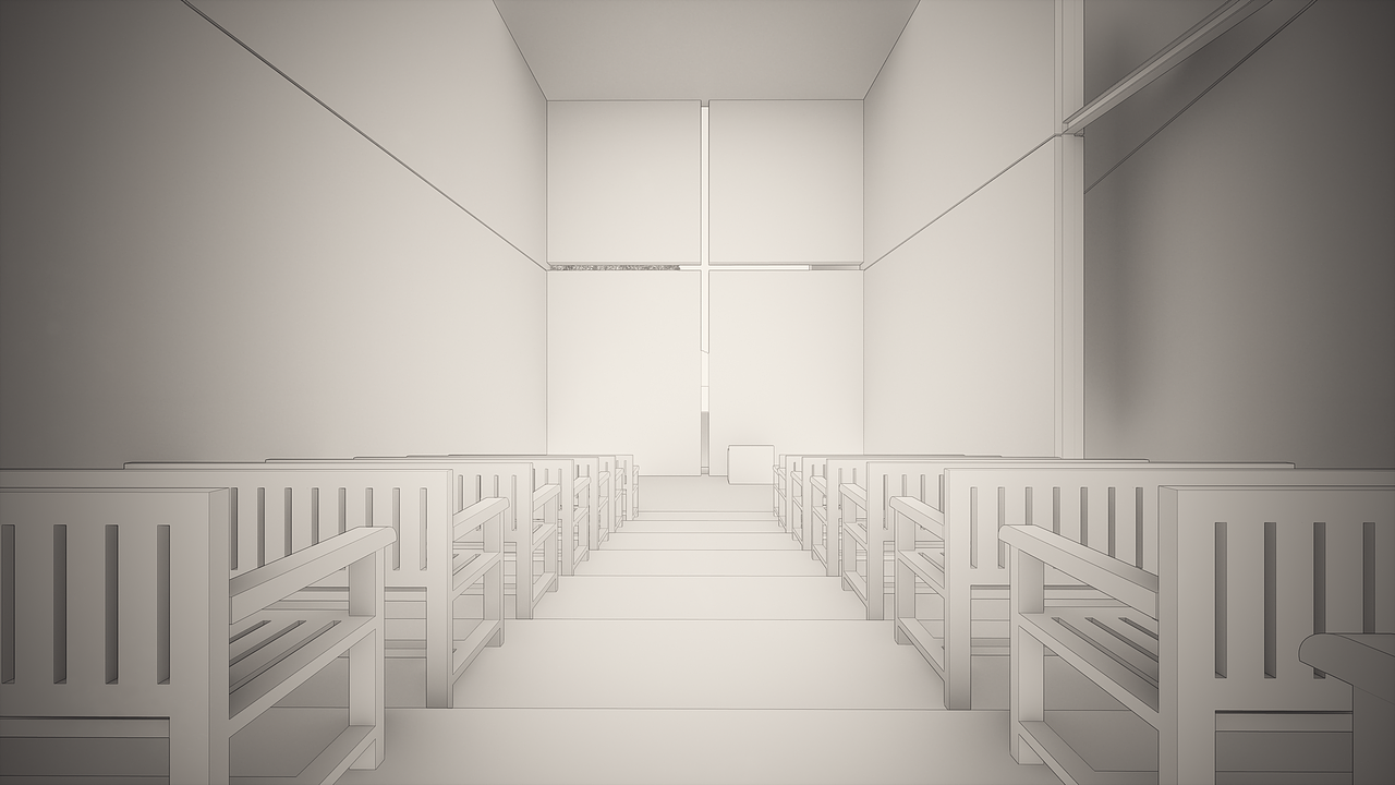 安藤忠雄 光之教堂 习作