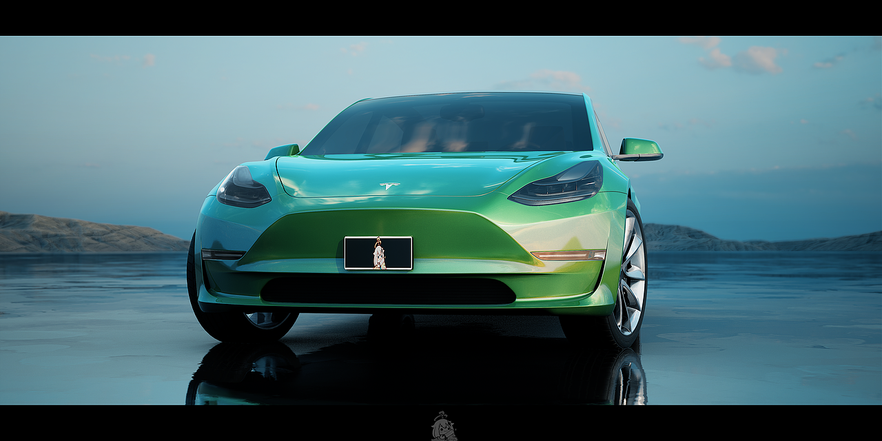 特斯拉Model3_2018UE渲染（图ZMzIzOTAxMDE2） - 机械/交通 - 站酷设计师FireprZano原创素材 - 站酷ZCOOL