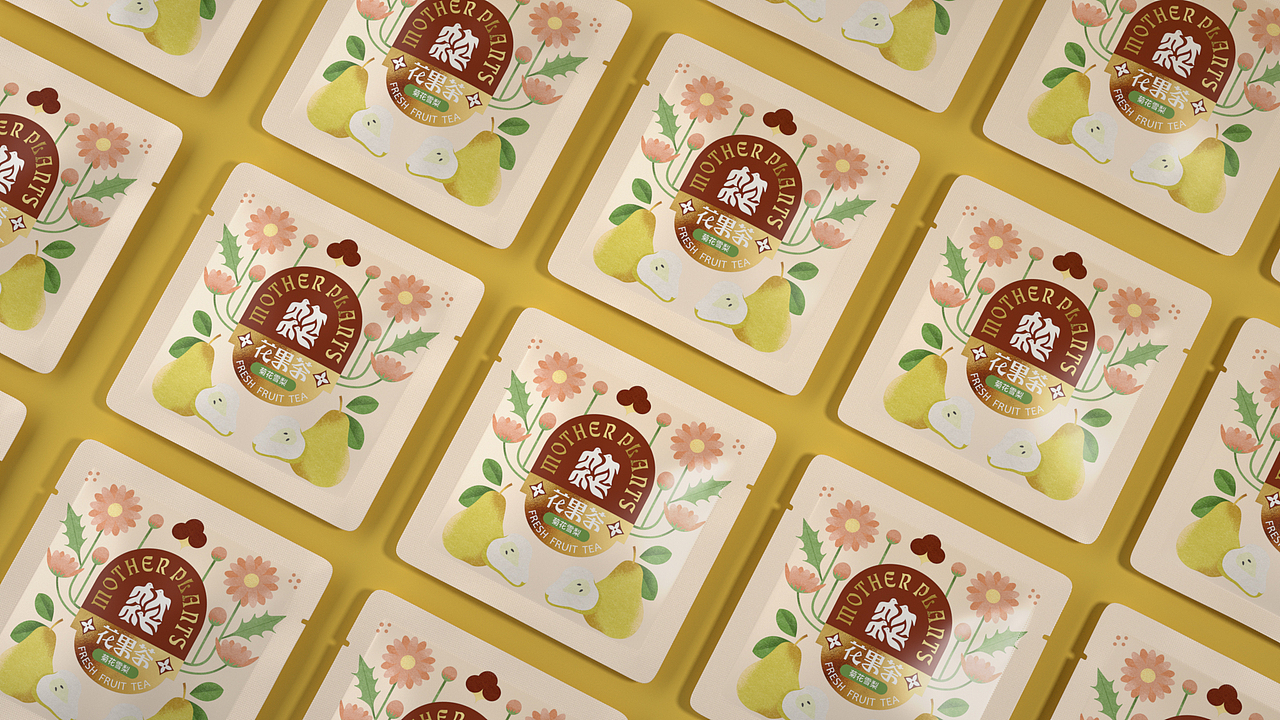 花果茶产品视觉 摄影/3d