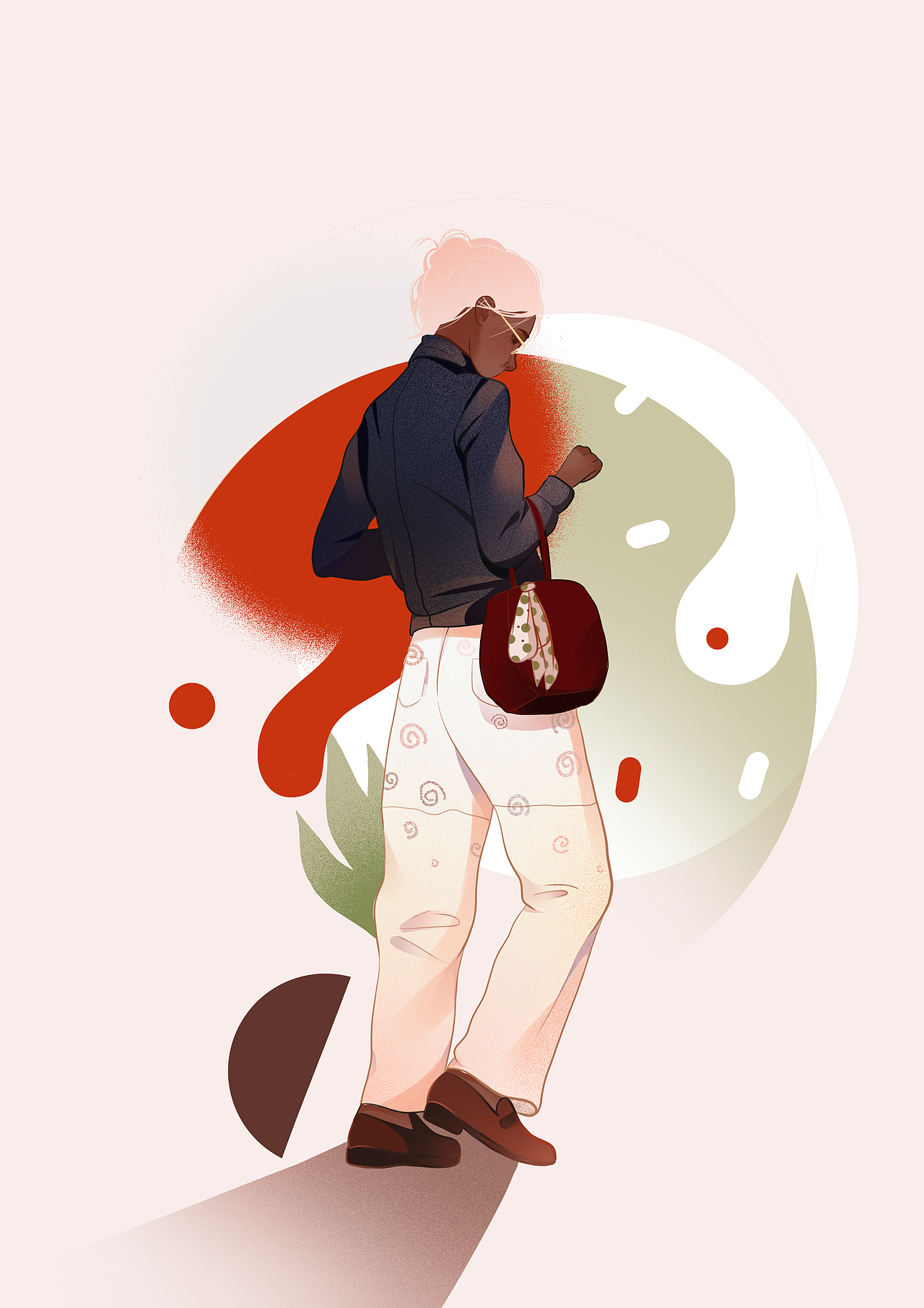 自然与女孩板绘插画（图ZMzA3Mjg4OTk2） - 艺术插画 - 站酷设计师小大k原创素材 - 站酷ZCOOL