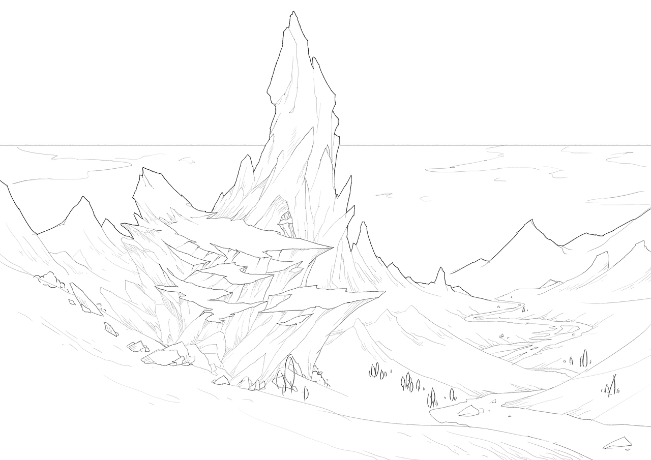 记录下自己学习手绘的过程-原创场景