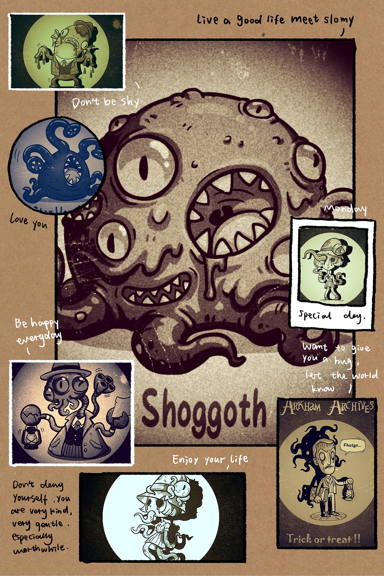 原创画集《狂想曲 克苏鲁趣味角色插画图鉴》