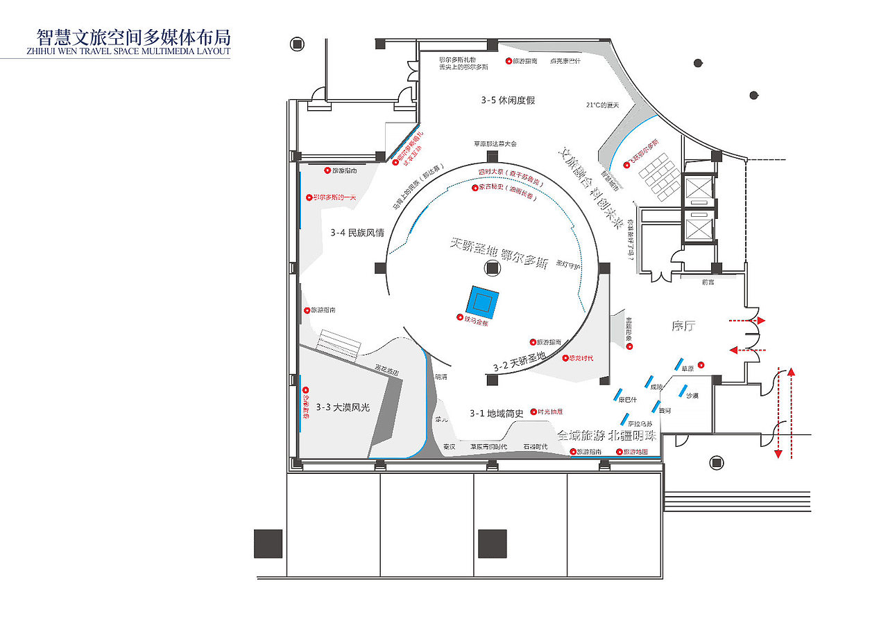《鄂尔多斯游客服务中心》展厅 展馆 文旅设计方案(图ZMzM0ODczMjE2) - 展陈设计 - 站酷设计师蛮好小柒展示设计原创素材 - 站酷ZCOOL