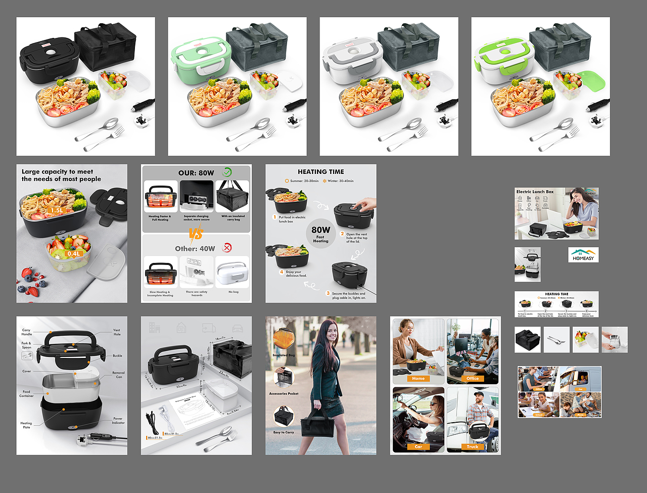 亚马逊电商-加热饭盒