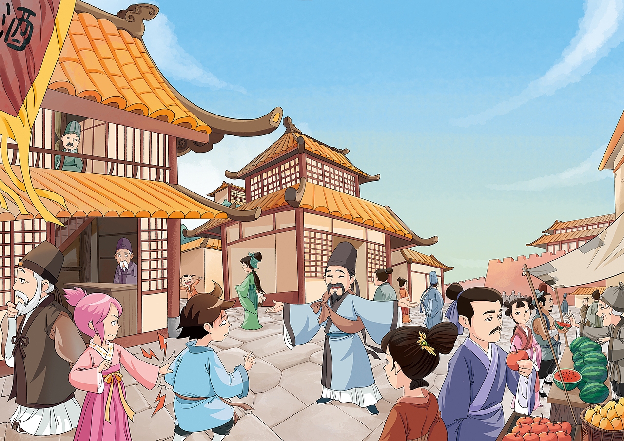 中华古代科技大冒险（图ZMzE0MzYxMjE2） - 儿童插画 - 站酷设计师左森插画工作室原创素材 - 站酷ZCOOL