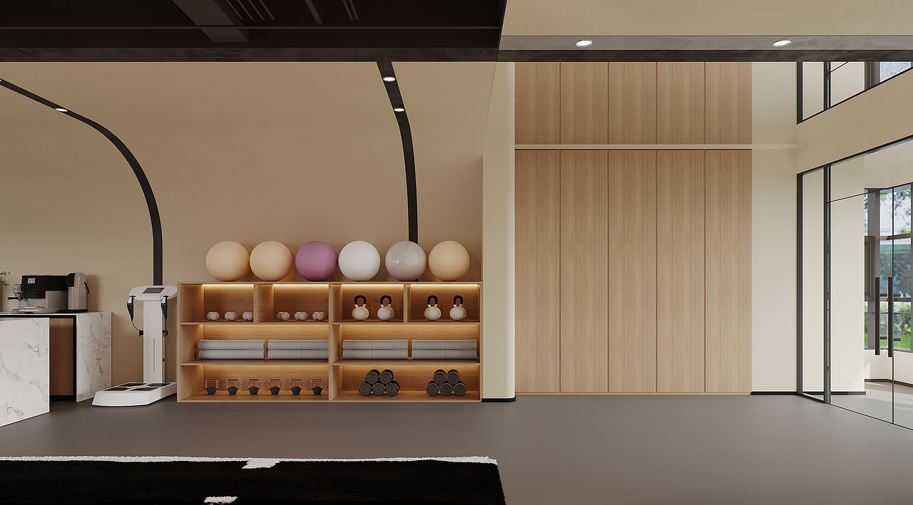 健身房案例（图ZMzY5Njc1NzA4） - 商业空间设计 - 站酷设计师白龙马效果图杨芸原创素材 - 站酷ZCOOL