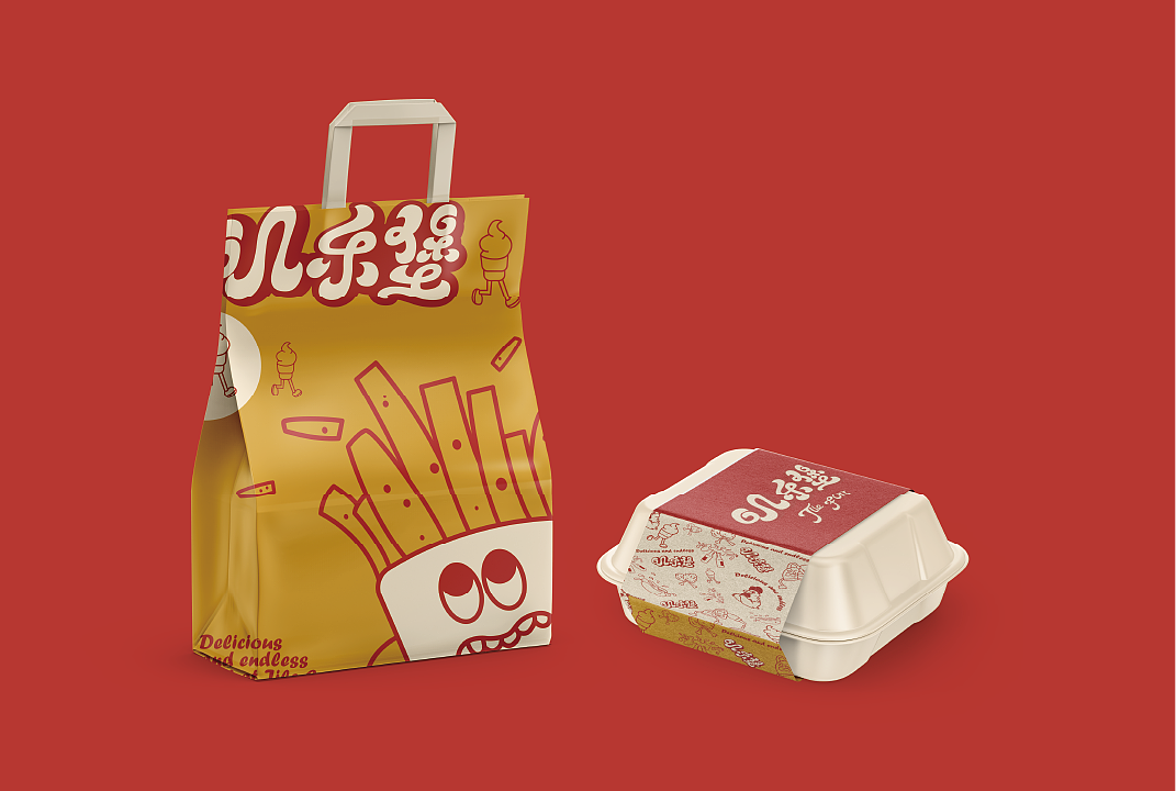 叽乐堡-美式汉堡/品牌设计