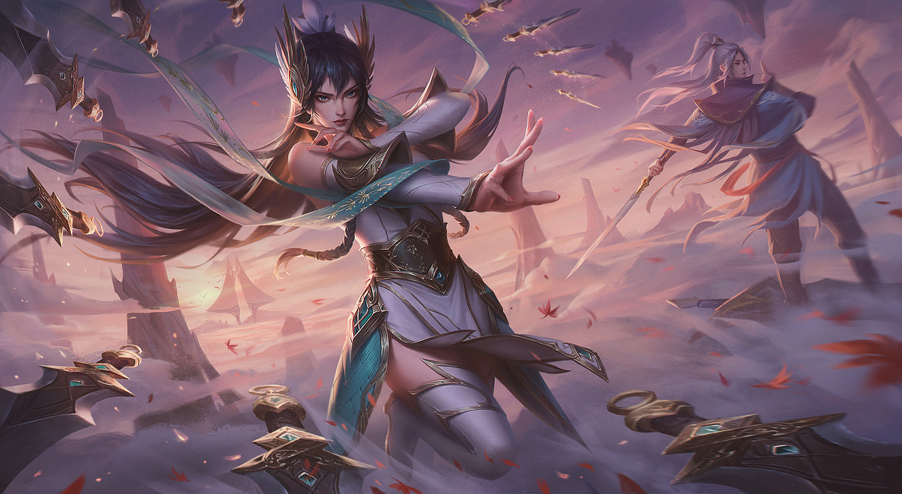 玉剑传说刀妹泰隆（图ZMzMwNjMwNzk2） - 游戏原画 - 站酷设计师_SHEO_原创素材 - 站酷ZCOOL