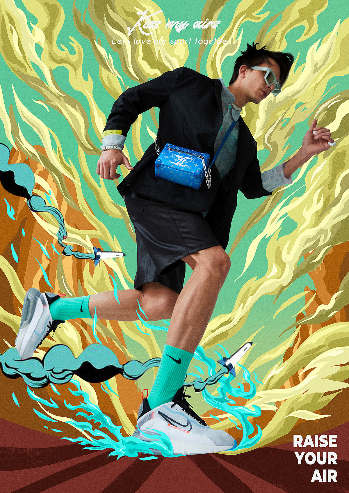 NIKE与商业插画的结合（图ZMzQ0NDg5NTI0） - 人像摄影 - 站酷设计师摄影师邵闯原创素材 - 站酷ZCOOL