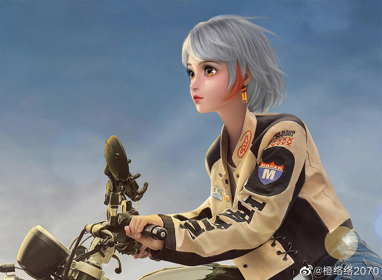 虚拟人 | 中国移动动感地带 品牌代言人-橙络络2070