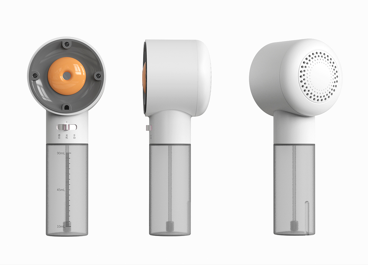 把手，消毒液二合一设计，磨砂透明可视化