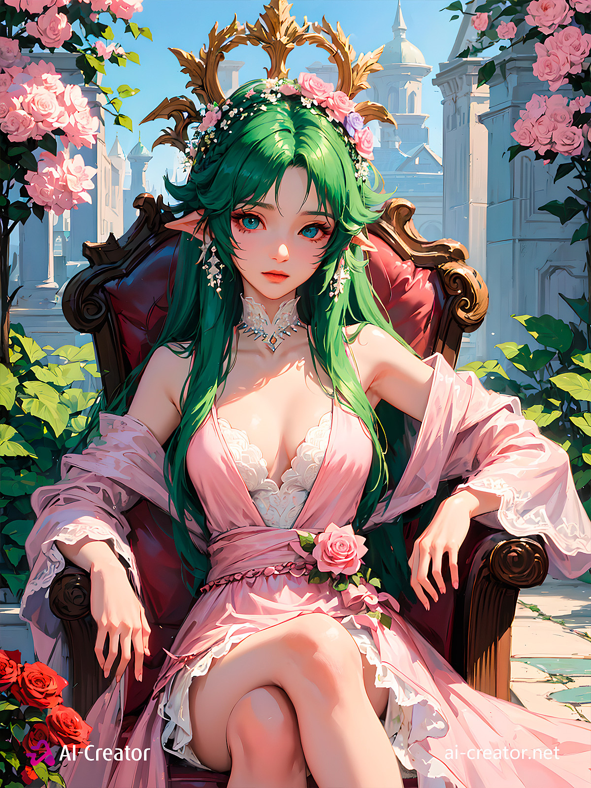 【AI绘画作品-90】精灵花园（图ZMzM2MTA2NjM2） - 商业插画 - 站酷设计师坤哥的奇幻世界原创素材 - 站酷ZCOOL