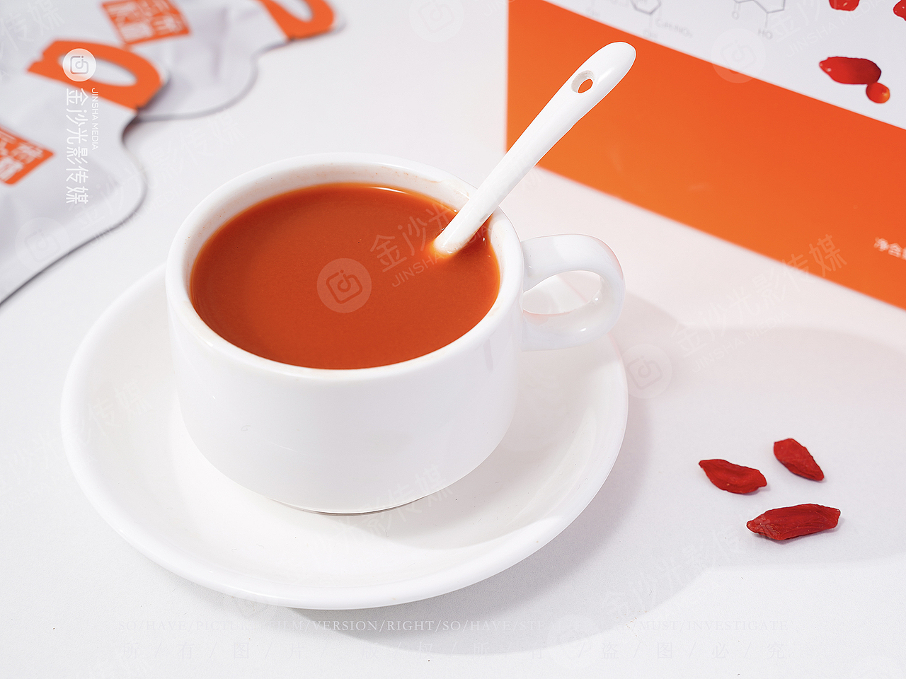 枸杞汁图片拍摄