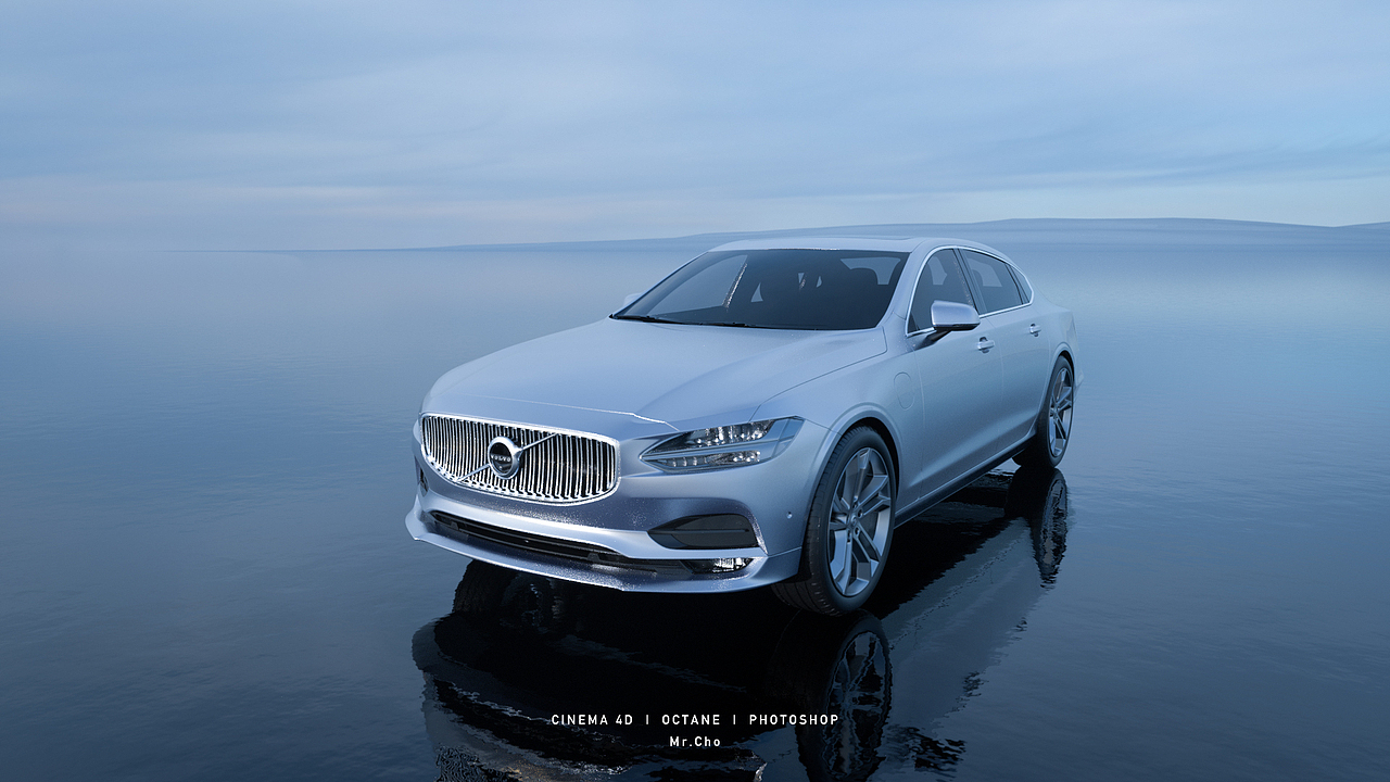 Volvo S90汽车动画渲染