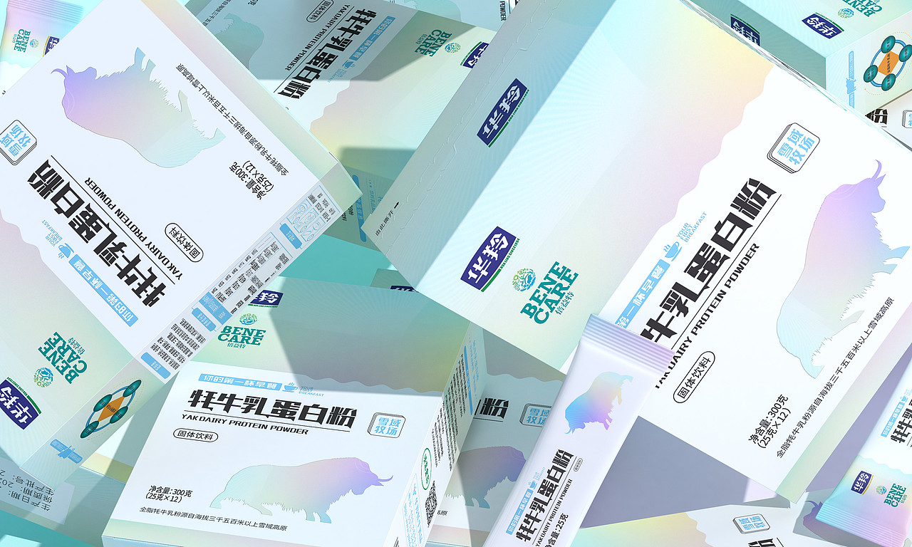 华羚×后潮｜牦牛乳蛋白粉奶粉包装设计（图ZMzEwNzYyMTMy） - 包装 - 站酷设计师后潮品牌设计原创素材 - 站酷ZCOOL