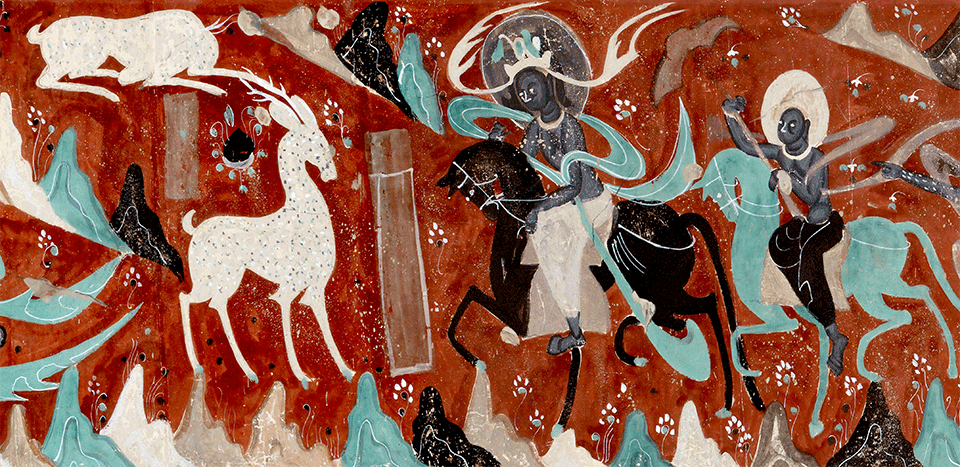 灵感出处:北魏 莫高窟第257窟 鹿王本生图