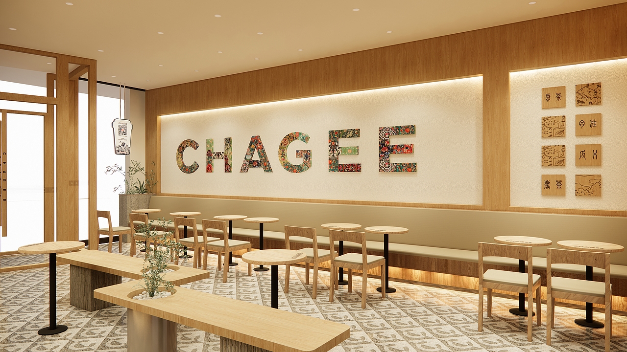 霸王茶姬—茶饮店铺（图ZMzY2MjE3NDE2） - 商业空间设计 - 站酷设计师羊暖心原创素材 - 站酷ZCOOL