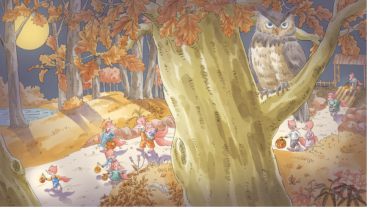 水彩风格绘本（图ZMzMzNDU4Nzky） - 儿童插画 - 站酷设计师兔牙工作室i原创素材 - 站酷ZCOOL